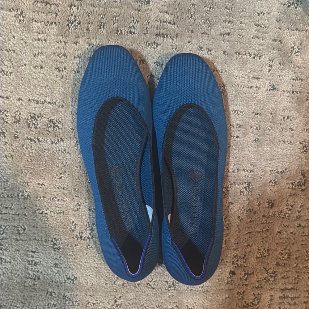 Rothy's Blue Flats Comfortable Slip-On Loafers